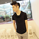 Mannen effen kleur korte T-shirt Mouw
