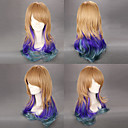 Brown and Purple and Green Gradient 65cm Punk Lolita Wig
