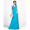 A-line Sweetheart Floor-length Chiffon Bridesmaid Dress