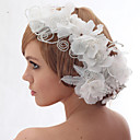 Linda Silk Screen E Beads casamento / noiva mantilha Flor