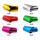 1PCS Laser Folha unhas Decorações adesivos estrelado No.13-18 (150x6x0.1cm, cores sortidas)