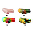 1PCS Folha Laser unhas Decorações adesivos estrelado No.19-22 (150x6x0.1cm, cores sortidas)