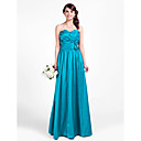 A-line Sweetheart Floor-length Taffeta Bridesmaid Dress