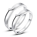 Qualidade 925 casais Sterling Prata Anéis