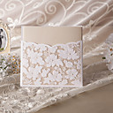Elegant Floral Cut Wedding Invitation (Set of 50)