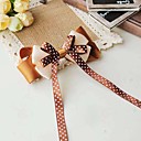 Women's Elegant Coffee Bow Handmade Hair Tie