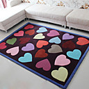 6.5' Heart Pattern Acrylic Bonded Rug