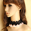 Handmade Pink and Black Lace Sweet Lolita Necklace