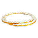 Luz de tira flexible, blanco / azul los 72CM del coche LED transparente