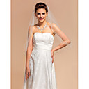 One-tier Elbow Wedding Veils With Pencil Edge