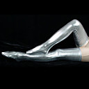 Silver Shiny Metallic Stockings