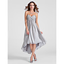 A-line Sweetheart Asymmetrical Chiffon Cocktail Dress
