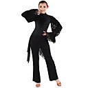 Dancewear Viscose with Lace Latin Dance Outfits Top and Bottom For Ladies