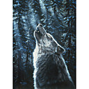 imprimé clair de lune paysage art animalier par r. w. couverture