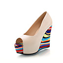 Leatherette Wedge Heel Sandals With Split Joint Party / Evening Shoes (More Colors)