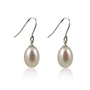 925 Sterling Silver Pearl Drop Earrings