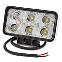 18W 1500LM 6000-6500K Natural White Light Waterproof LED Flood Lamp (10-30V)