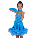 Prestazioni Spandex dancewear con abito da ballo latino per bambini Feather Altri Colori