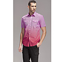 Men's Red Check Short Sleeve Shirt