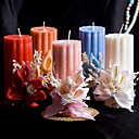 bougie coloré avec des fleurs