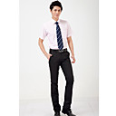 Men's Dark Gray Cotton Short Sleeve Shirt