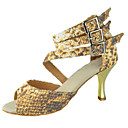 Customized Women's Triple Strap Satin Dance Performance Shoes (More Colors)