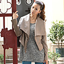 Long Sleeve Shawl PU Casual/Party Jacket(More Colors)