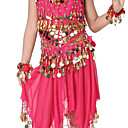 Dancewear chiffon com moedas Belly Belt Dança para Crianças