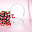 Elegant Flower Basket In Lace With Rhinestone