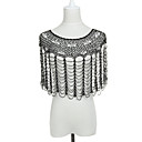 Beautiful Net Evening/Casual Poncho With Beads (More Colors)