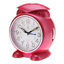 2.7 "gufo stile analogico Desktop Alarm Clock (colore rosa, 3xAA)