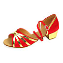 Stylish Kid's / Women's Satin Ankle Strap Latin / Ballroom Dance Shoes