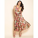 ts wespentaille vest midi jurk
