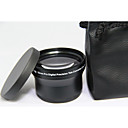 52 millimetri 2.0x TELE Teleobiettivo per fotocamera digitale DSLR 52 2.0 Nero
