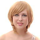 Capless mixte cheveux brun clair droites courtes Perruques