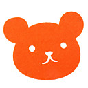 Bear Shaped Felt Coaster Cup Mat (Random Color)
