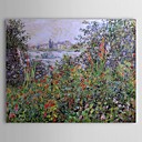 Famous Oil Painting Flowers at Vetheuil by Claude Monet