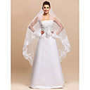 1 Couches chapelle voile de mariée en dentelle Applique bord
