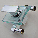 Waterfall Tub Faucet with Glass Spout (Wall Mount)
