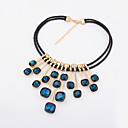Moda Multi-fila Gem Pendante collar de doble cadena (colores surtidos)
