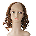 Lace Front 100% Human Hair 16" Curly Hair Wigs