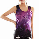 Amaranth Galaxy Regatas (Bust :86-102 centímetros Cintura :58-79 centímetros Hip :90-104 centímetros Comprimento: 62 centímetros)