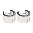 Eggcrate Frosted Stainless Steel Earring