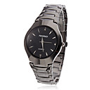 Paar legering analoge quartz Couple's Watch (Zwart)