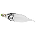 E14 3W 180-210LM 3000-3500K Warm White Light LED Candle Bulb (85-265V)