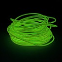 5m verde limão EL Fio Luz Decoração de casamento com carregador do cigarro