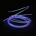 2.3m Roxo EL Fio Luz Decoração de casamento com carregador do cigarro