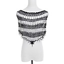 Nice Net Evening/Casual Poncho With Beads (More Colors)
