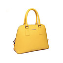 Women's Fashion Cross Pattern Cowhide Tote