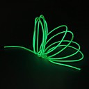 2.3m Verde EL Fio Luz Decoração de casamento com carregador do cigarro